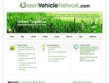 Tablet Screenshot of greenvehiclenetwork.com